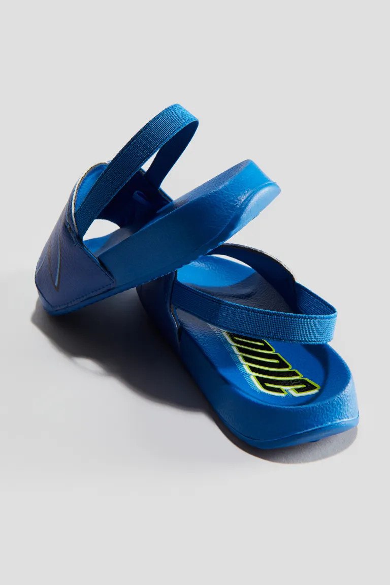 Printed Pool Shoes - No heel - Bright blue/Sonic the Hedgehog - Kids | H&M US | H&M (US + CA)
