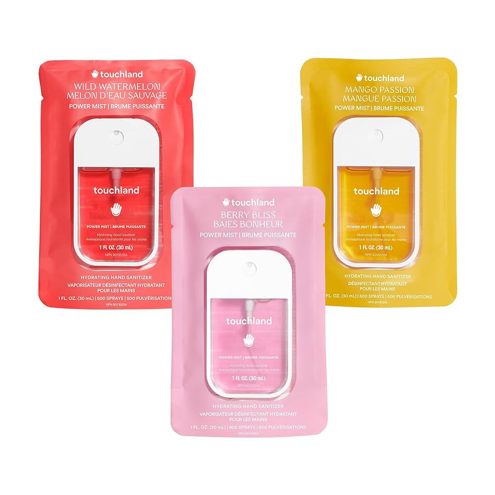 Touchland Power Mist Hydrating Hand Sanitizer Spray, FRUITY Trio Set (Wild Watermelon, Berry Blis... | Amazon (CA)