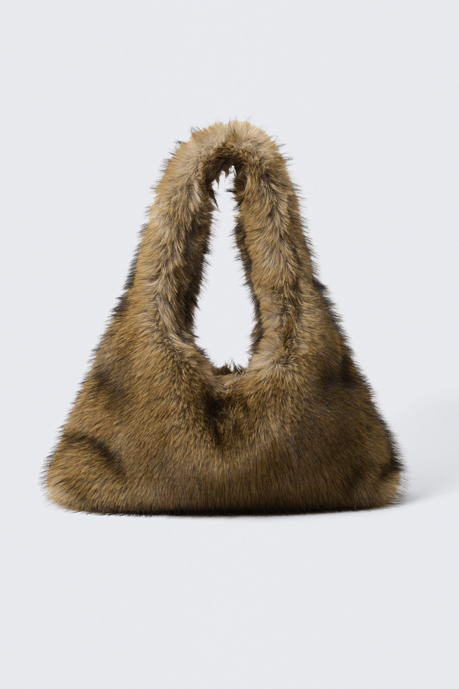 Slouchy Faux Fur Shoulder Bag | Weekday