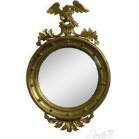 53915Ec Labarge Gold Framed Federal Eagle Carved Bulls Eye Mirror | Etsy (US)