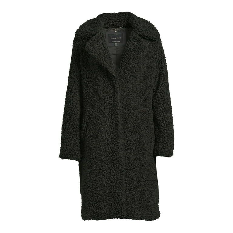 Lucky Brand Women's Faux Sherpa Coat | Walmart (US)