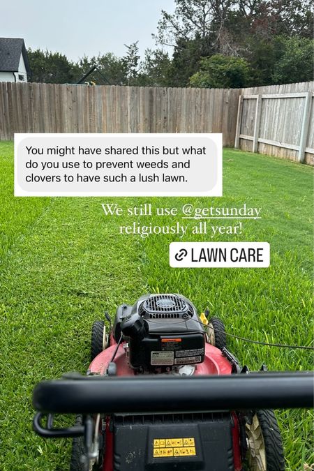 We have used Sunday lawn care for years now and our lawn has never looked better! It is so lush and green! 

I linked the products we use! I also linked a product we use for weeds and to kill mosquitoes.

#LTKSeasonal #LTKHome