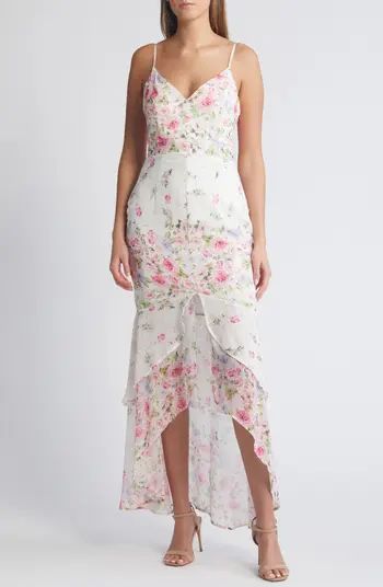 Lulus Breathtaking Vision Floral High-Low Dress | Nordstrom | Nordstrom