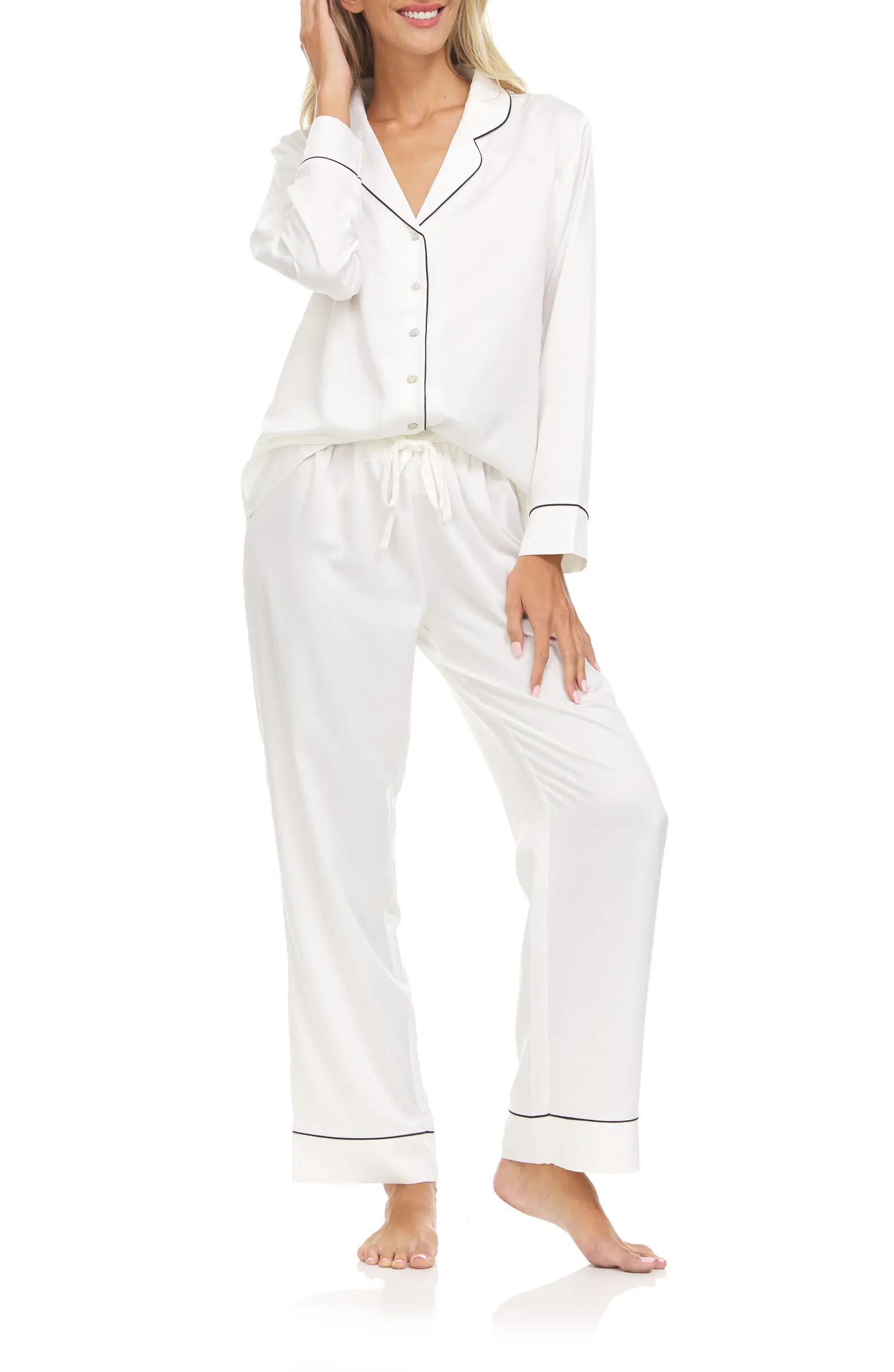 Flora Nikrooz Kamie Charmeuse Satin Pajamas | Nordstrom | Nordstrom