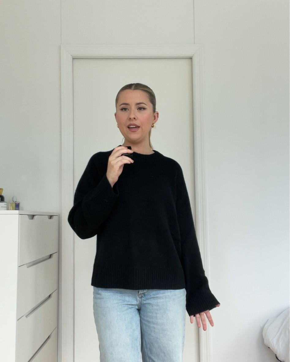 The PERFECT black sweater | 100% wool 