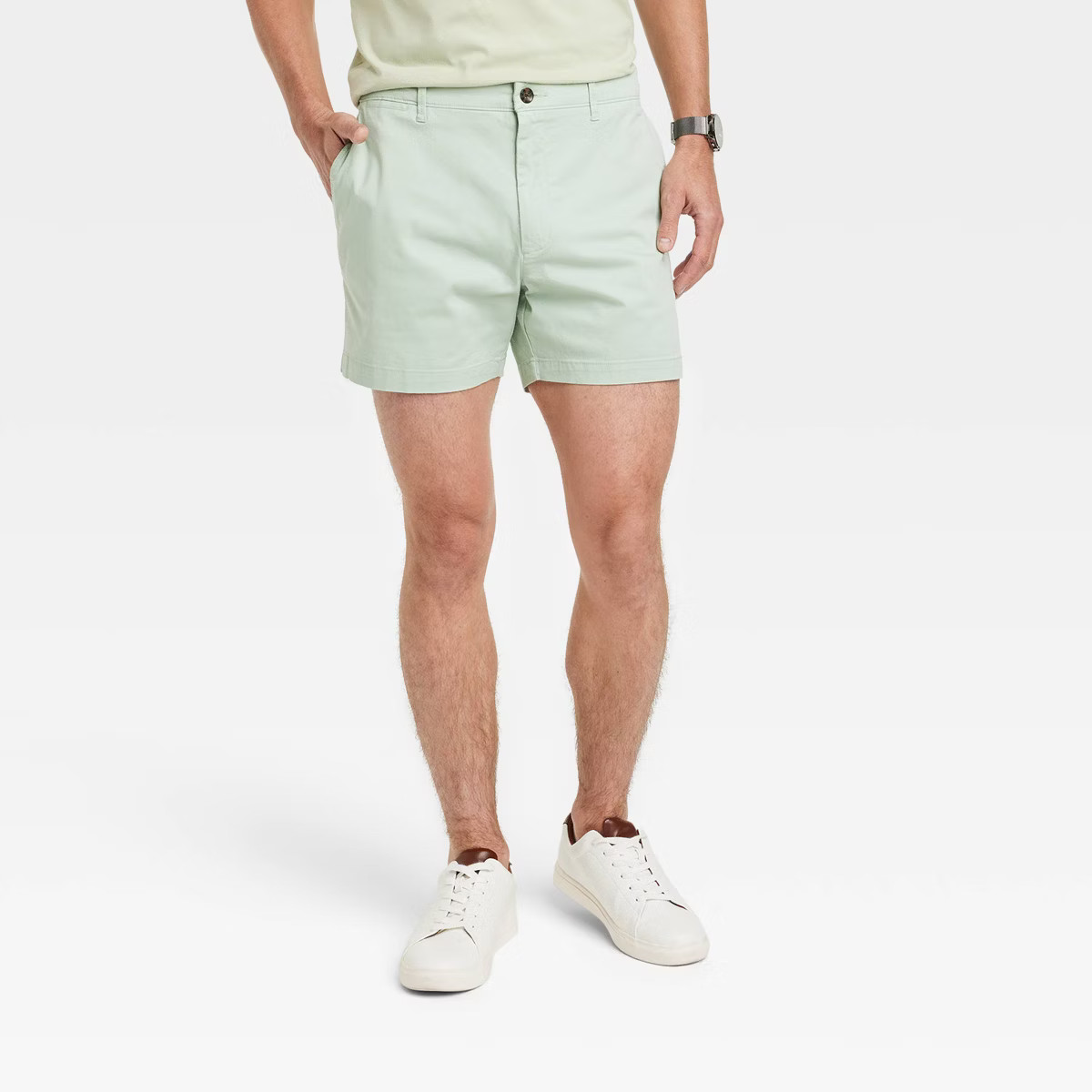 Men's Every Wear 5" Slim Fit Flat Front Chino Shorts - Goodfellow & Co™ | Target