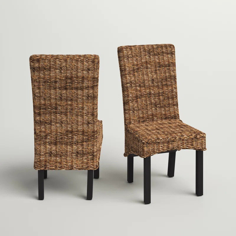 Jim Side Chair in Rattan Abaca (Set of 2) | Wayfair North America