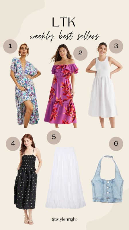 Last week’s top sellers!!🤍

Best sellers. Summer fashion. Summer dress. Maxi skirt. White dress. Denim halter top.

#LTKSeasonal #LTKStyleTip #LTKMidsize