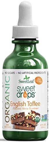 SweetLeaf Organic Sweet Drops English Toffee Flavored Stevia Sweetener, 2 Oz | Amazon (US)