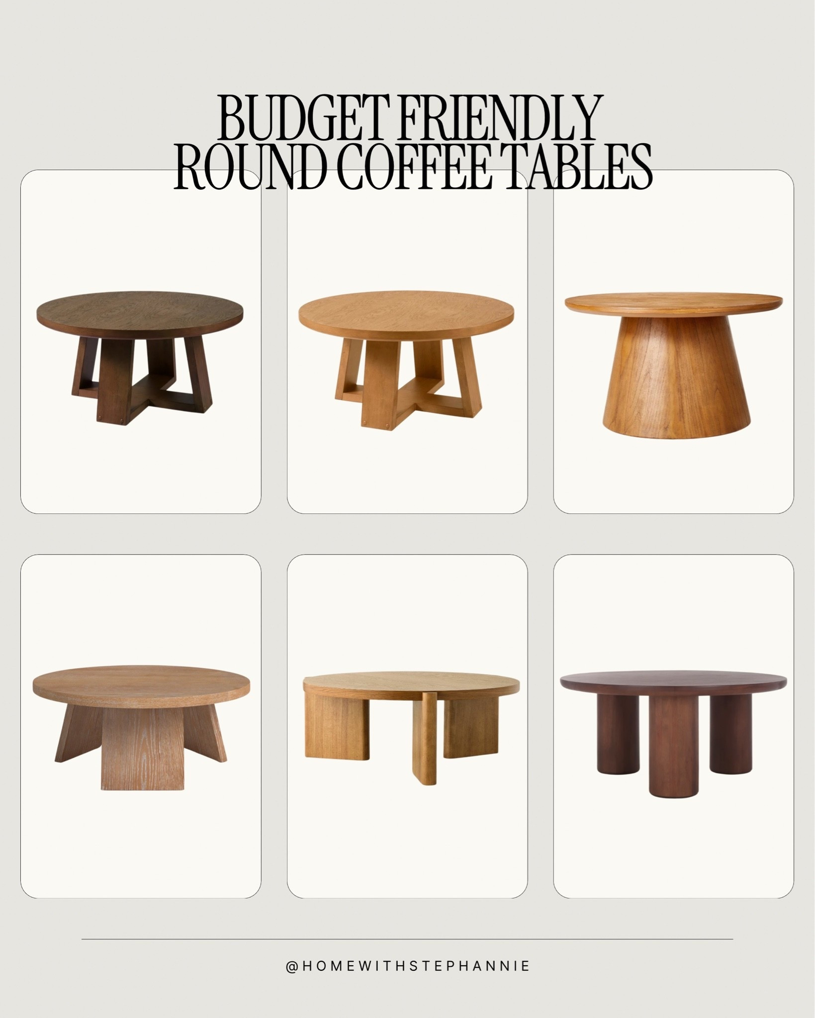 Budget friendly round coffee tables 

#coffeetables #roundcoffeetable #wayfair #targethome

#LTKHome #LTKSaleAlert #LTKSeasonal