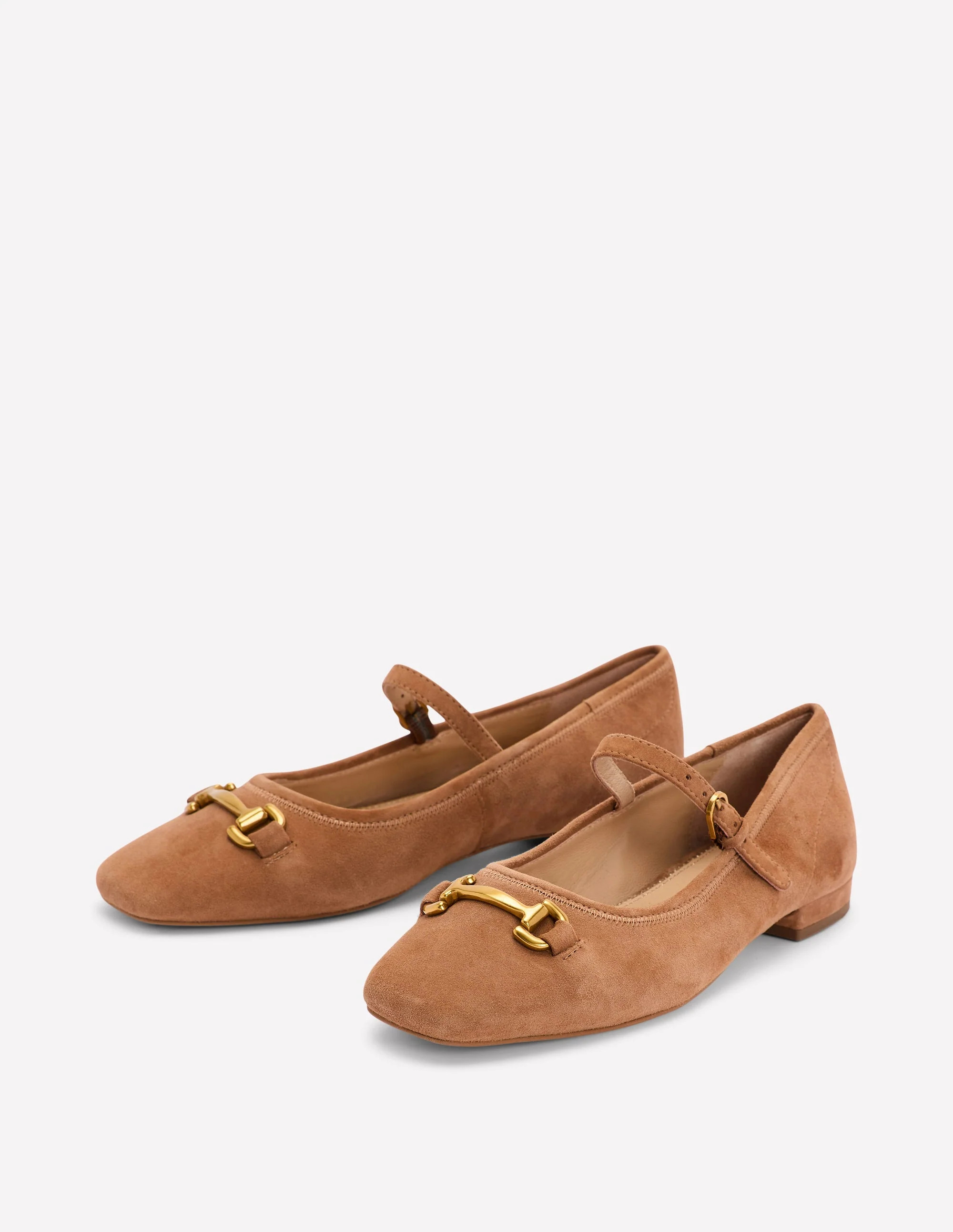 Iris Snaffle Mary Jane Flats-Ginger Snap | Boden (US)