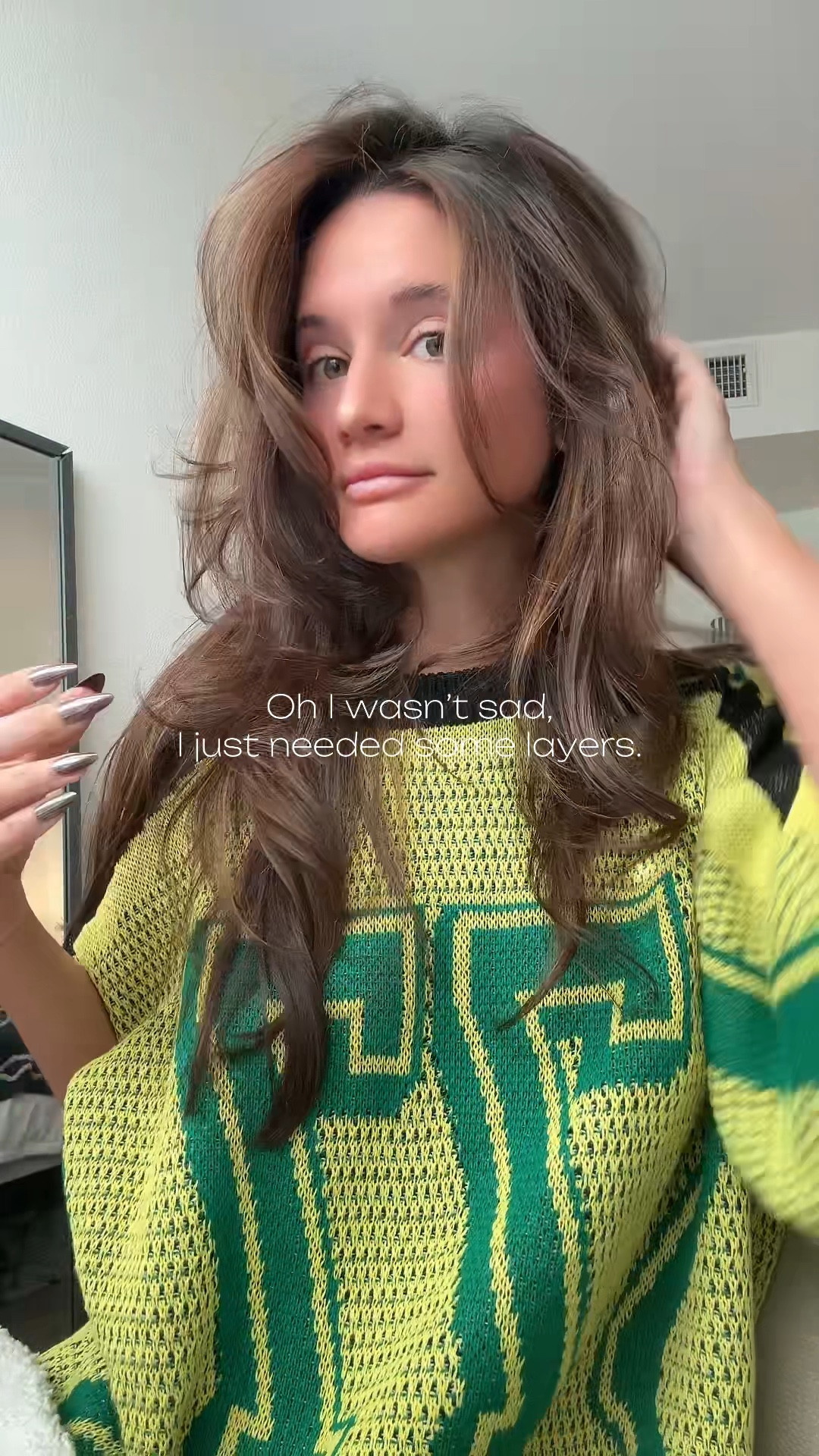 Snip snip ✂️ jersey | streetwear | oversized | layers | hairstyle | blowout | brunette | amazon | shark | spring outfit | casual | comfy | wfh 

#LTKmorningroutine #LTKdayinmylife #LTKgrwm