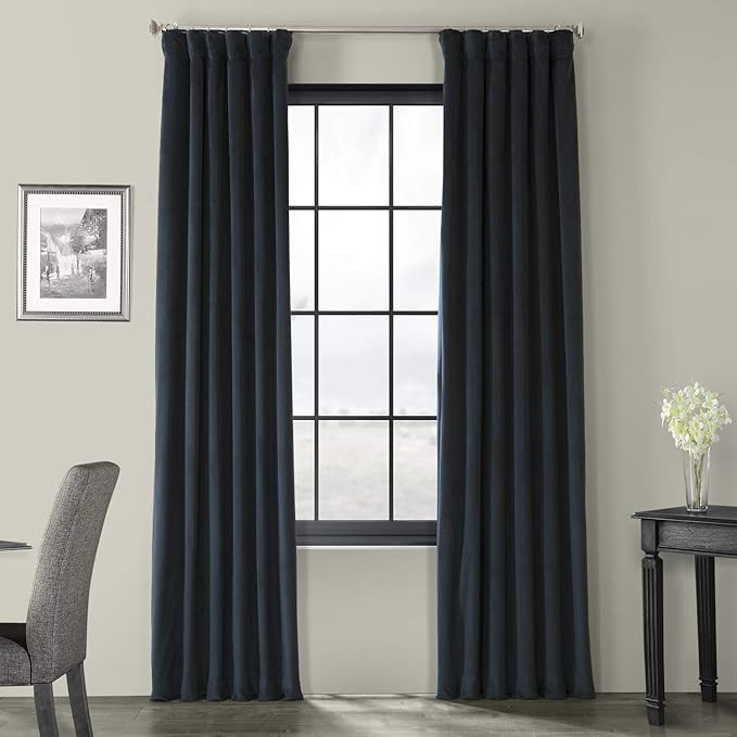 HPD Half Price Drapes Signature Velvet Blackout Curtains For Bedroom 50 X 108 (1 Panel), VPCH-194... | Amazon (US)