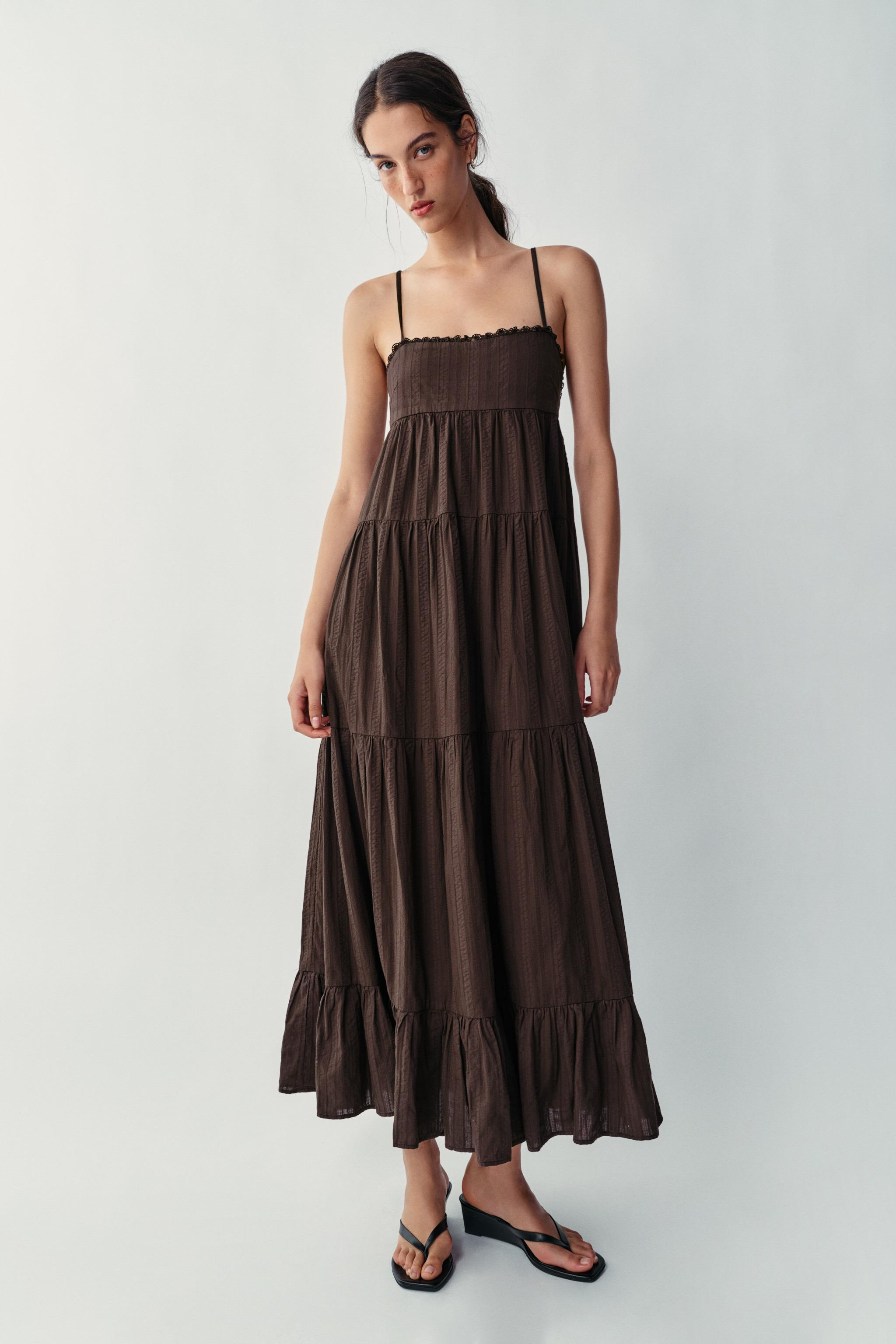 PANELLED LONG DRESS | Zara US