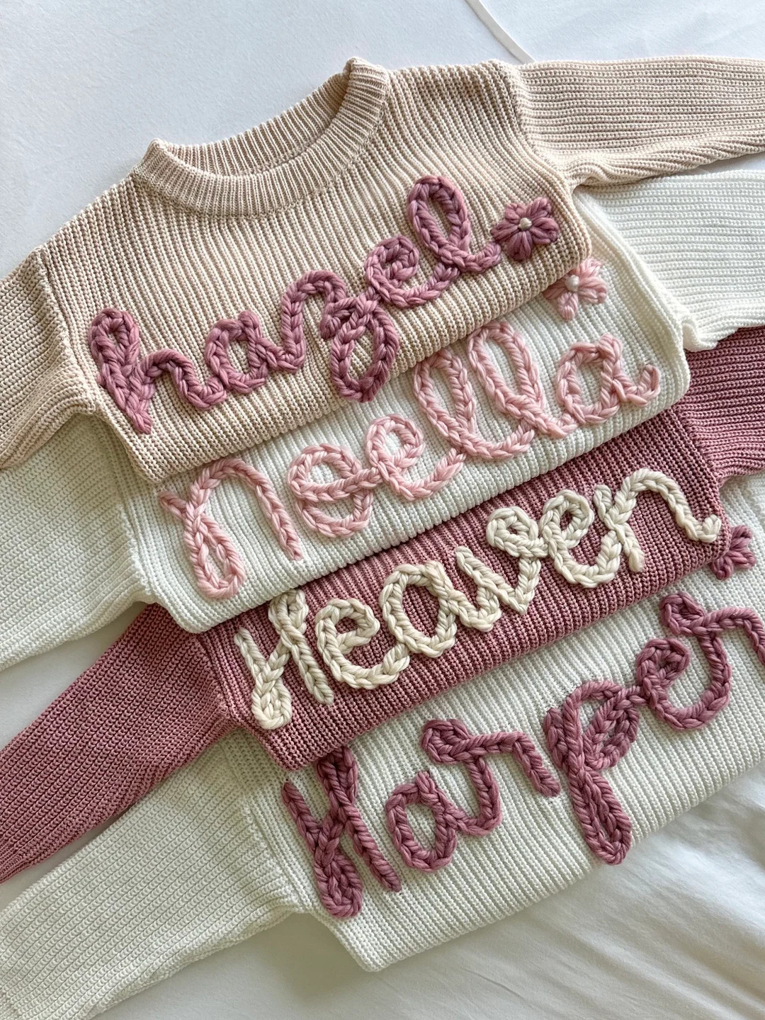 Oversized Knit Sweater Cloud and Sunset Kids Clothing - Etsy | Etsy (US)