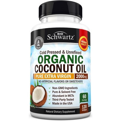 Coconut Oil Softgels, Bioschwartz, 120ct | Target