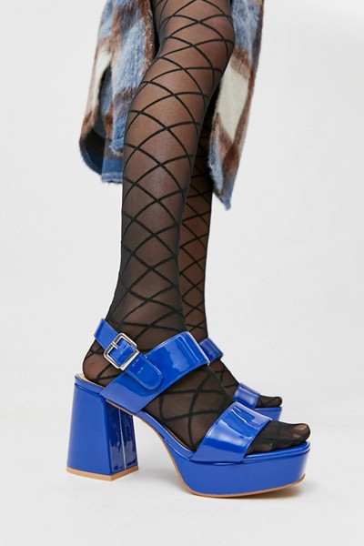 UO Rachel Faux Leather Strappy Platform Heel | Urban Outfitters (US and RoW)