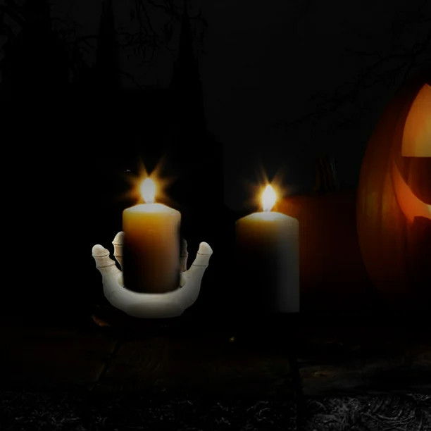 Dvkptbk candlestick holder Halloween Pumpkin Candle candelabra Ambiance Decorative Candle candela... | Walmart (CA)