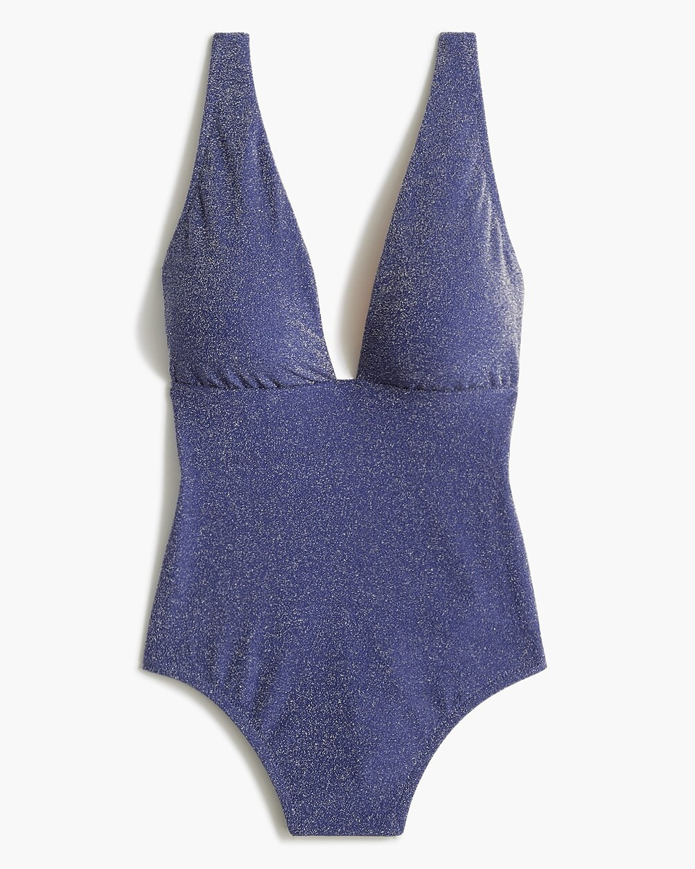 Shimmer V-neck one-piece swimsuit | J.Crew Factory