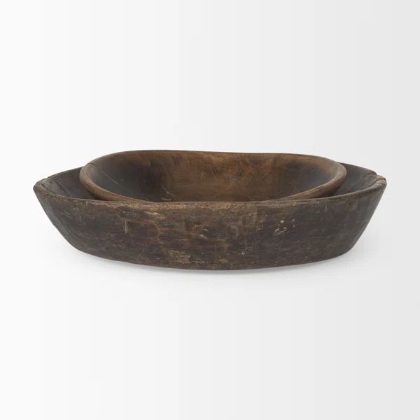 Kamontae Wood Decorative Bowl - Set of 2 | Wayfair North America