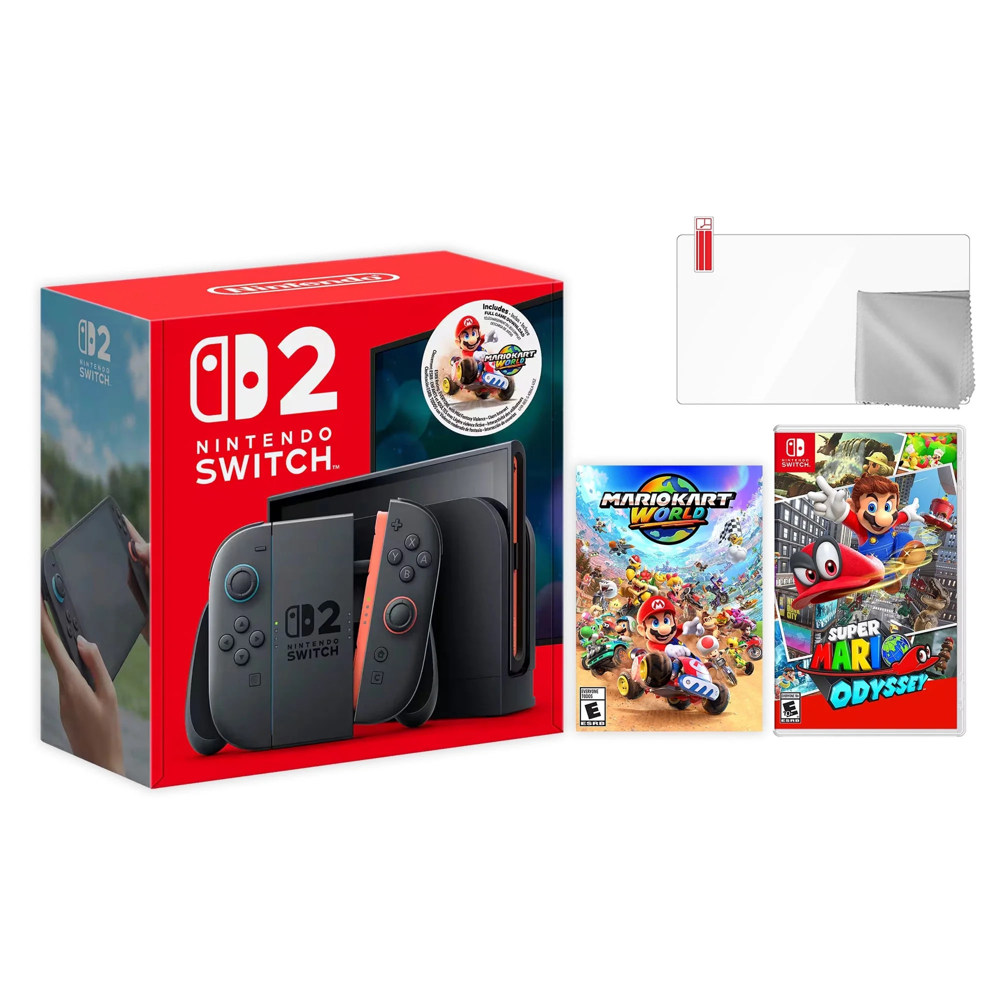 Nintendo Switch 2 Mario Kart World Bundle 256GB 7.9-Inch 1080P Screen, Joy-Con 2 with Mouse Senso... | Walmart (US)
