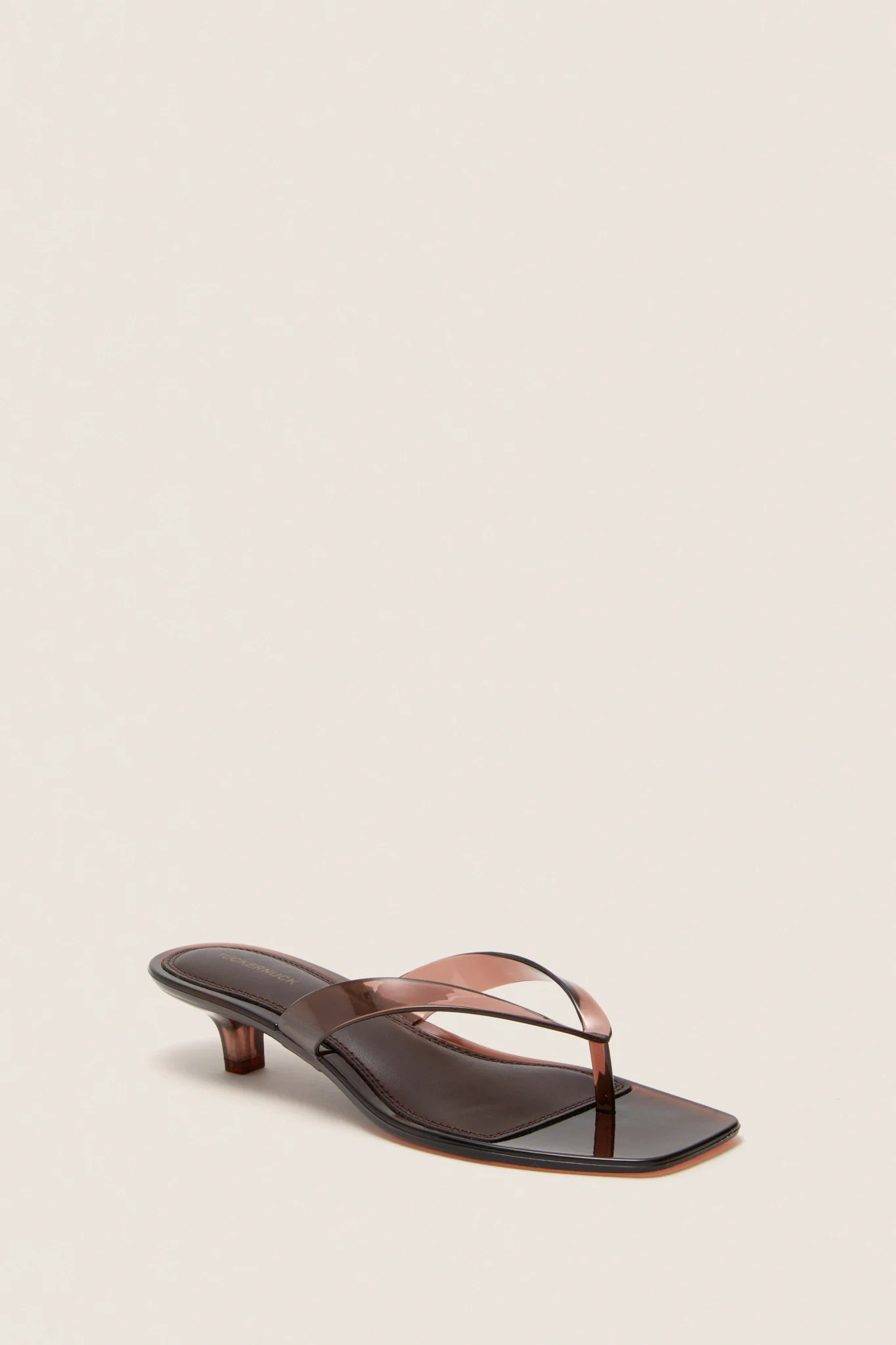 Dark Brown Gaia Jelly Heels | Tuckernuck (US)