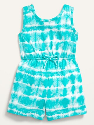 Sleeveless Printed Jersey Romper for Toddler Girls | Old Navy (US)