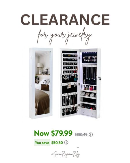 The best way to store your jewelry with this hanging cabinet that is on major flash sale! #jewelryorganization #homesale #organizationhacks 

#LTKSaleAlert #LTKFindsUnder100 #LTKHome