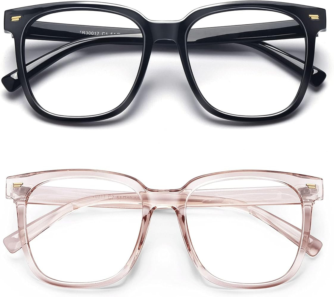 PANNER Oversized Square Blue Light Blocking Glasses for Women Men Anti Glare Reduce Eyestrain Com... | Amazon (US)