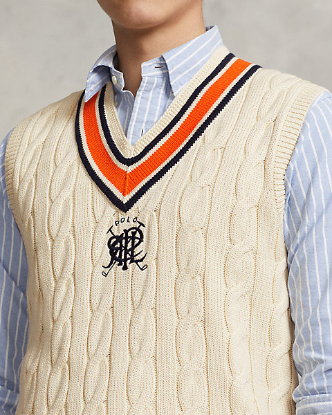 Crest Cotton Cricket Waistcoat | Ralph Lauren (UK)