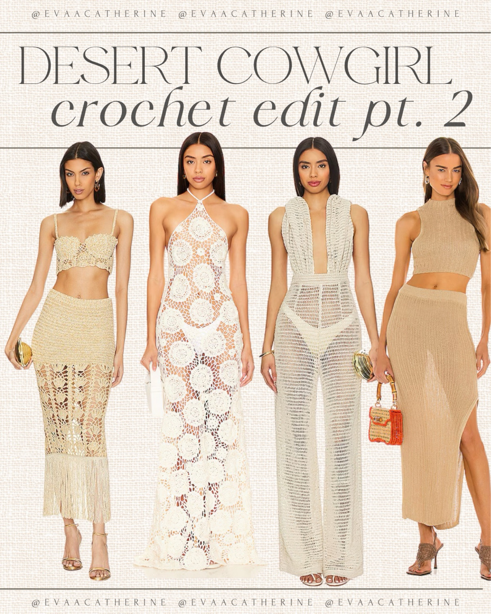 Neutral crochet sets never go out of style! These are perfect for stagecoach or Coachella 🤍

#LTKstyletip #LTKshoecrush #LTKFestival