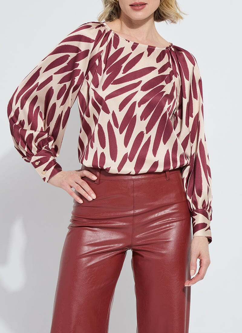 Naila Raglan Neckline Detail Blouse | Lysse NY