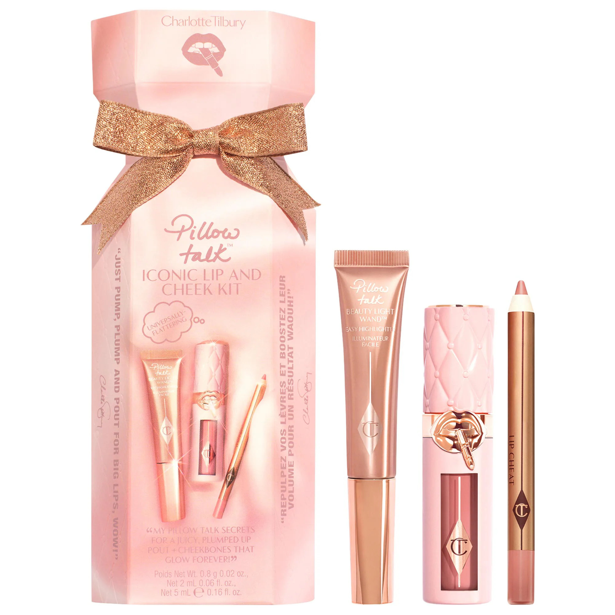 Charlotte Tilbury Lip and Cheek Trio Makeup Gift Set Pillow Talk | Sephora (US)
