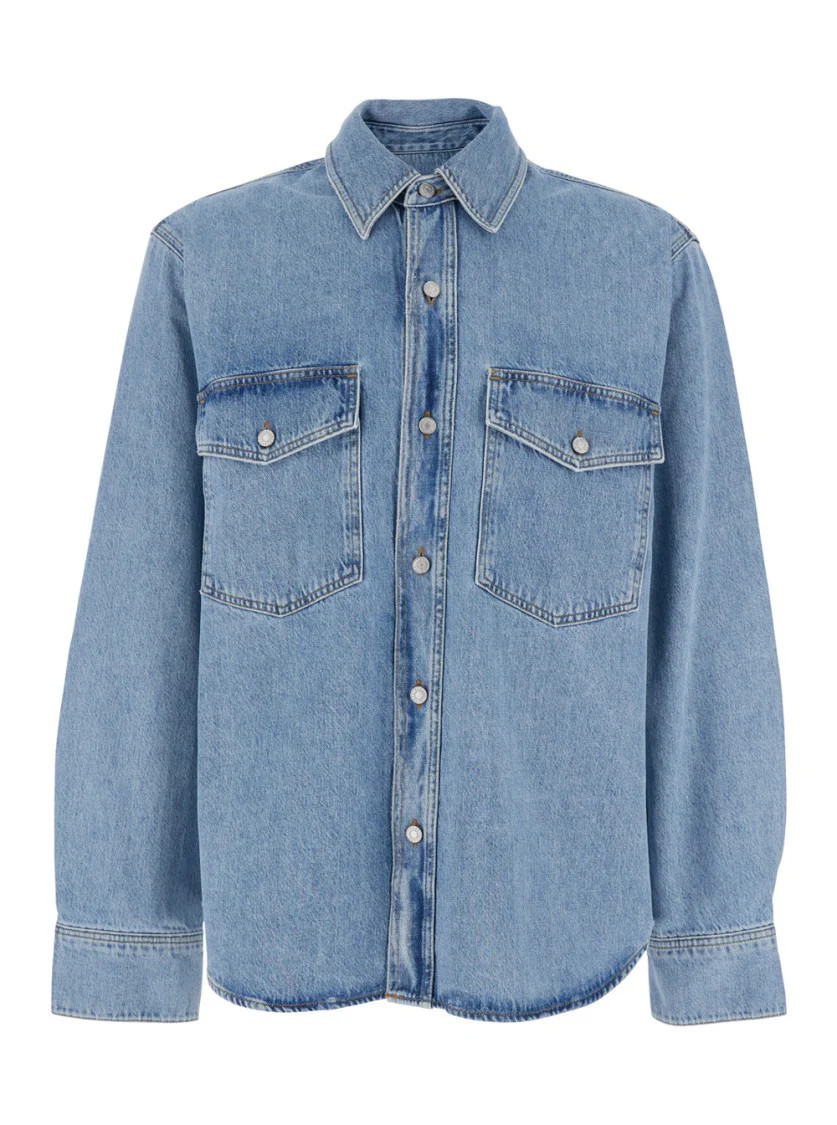 Light Blue Denim Shirt | Shop Simon