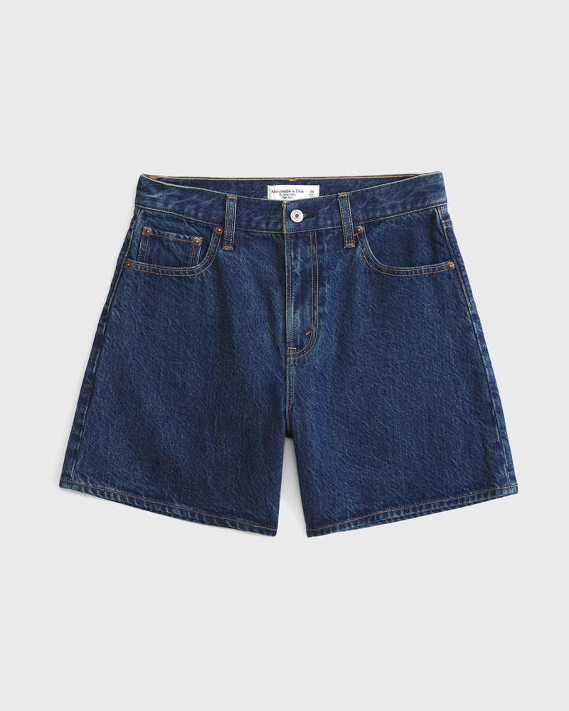 Abercrombie & Fitch Women's High Rise Loose Short in Medium - Size 36 | Abercrombie & Fitch (US)