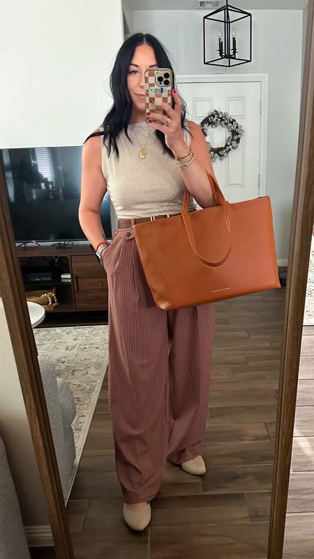 *adds a blazer* — I wish I could find the original pants which are from Target last fall & this French connection bag was found at our local #tjmaxx !! 

#LTKItBag #LTKFindsUnder50 #LTKWorkwear