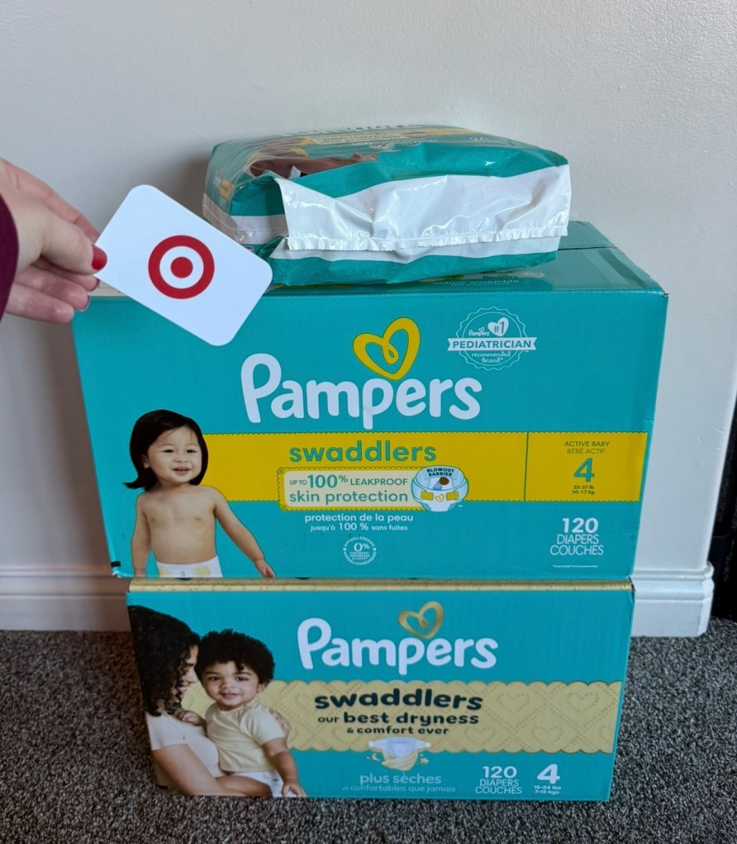 🚨 Target diaper deal is BACK! 🚨
Spend $80 on diapers + wipes and get a $20 Target gift card instantly 🙌
Perfect time to stock up on our favorites and save on everyday essentials.