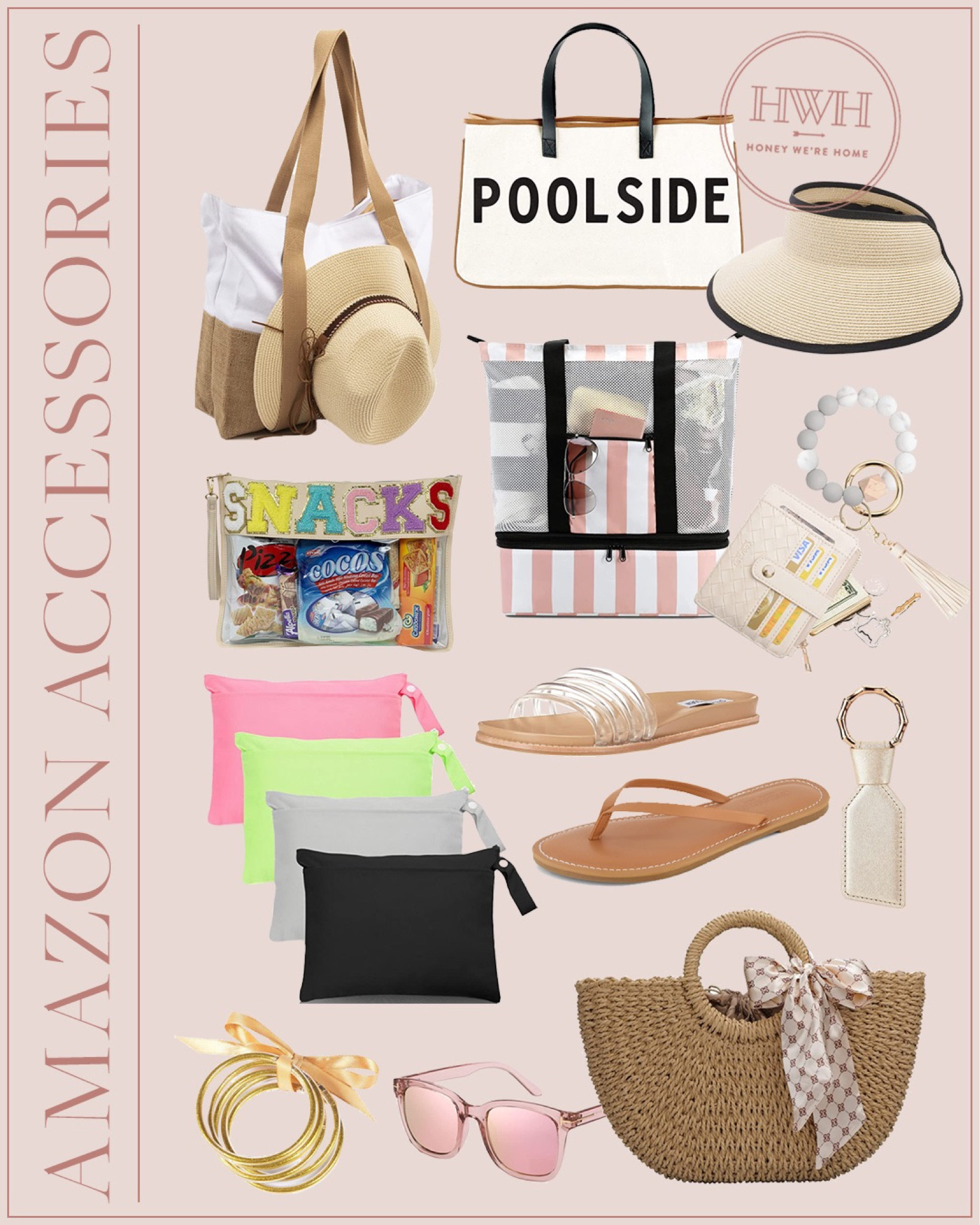 Amazon Summer Accessories 

Tote Bags • Hats • Foldable Visor • Keychains • Waterproof Bags • All weather Bangles • Sunnies 

Amazon Accessories, Summer Accessories, Beach Ready, Affordable Accessories 

#LTKSeasonal #LTKunder50 #LTKFind