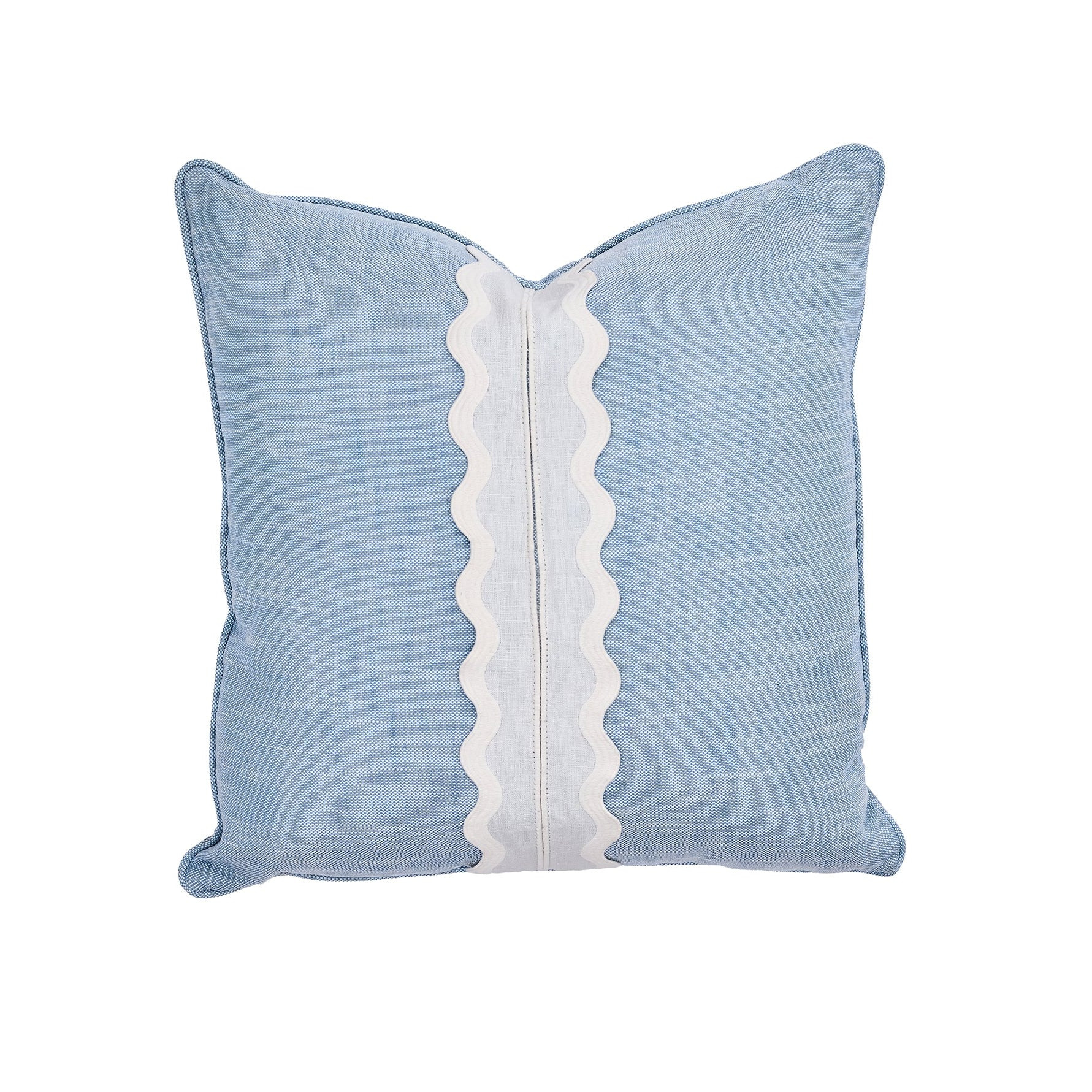 Surf Chambray Pillow with Insert | Cailini Coastal