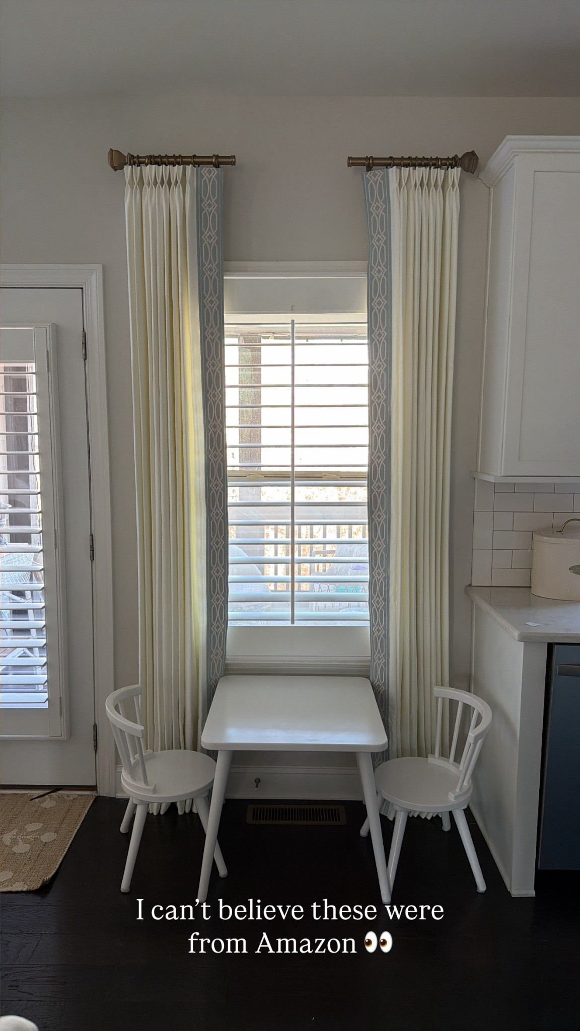 Can’t believe these curtains are from Amazon and the price!! Plan to get another option for Josie’s room soon. Linking the hooks I used. I’m not sure where the rods came from I found them in the basement from the previous owner :) 