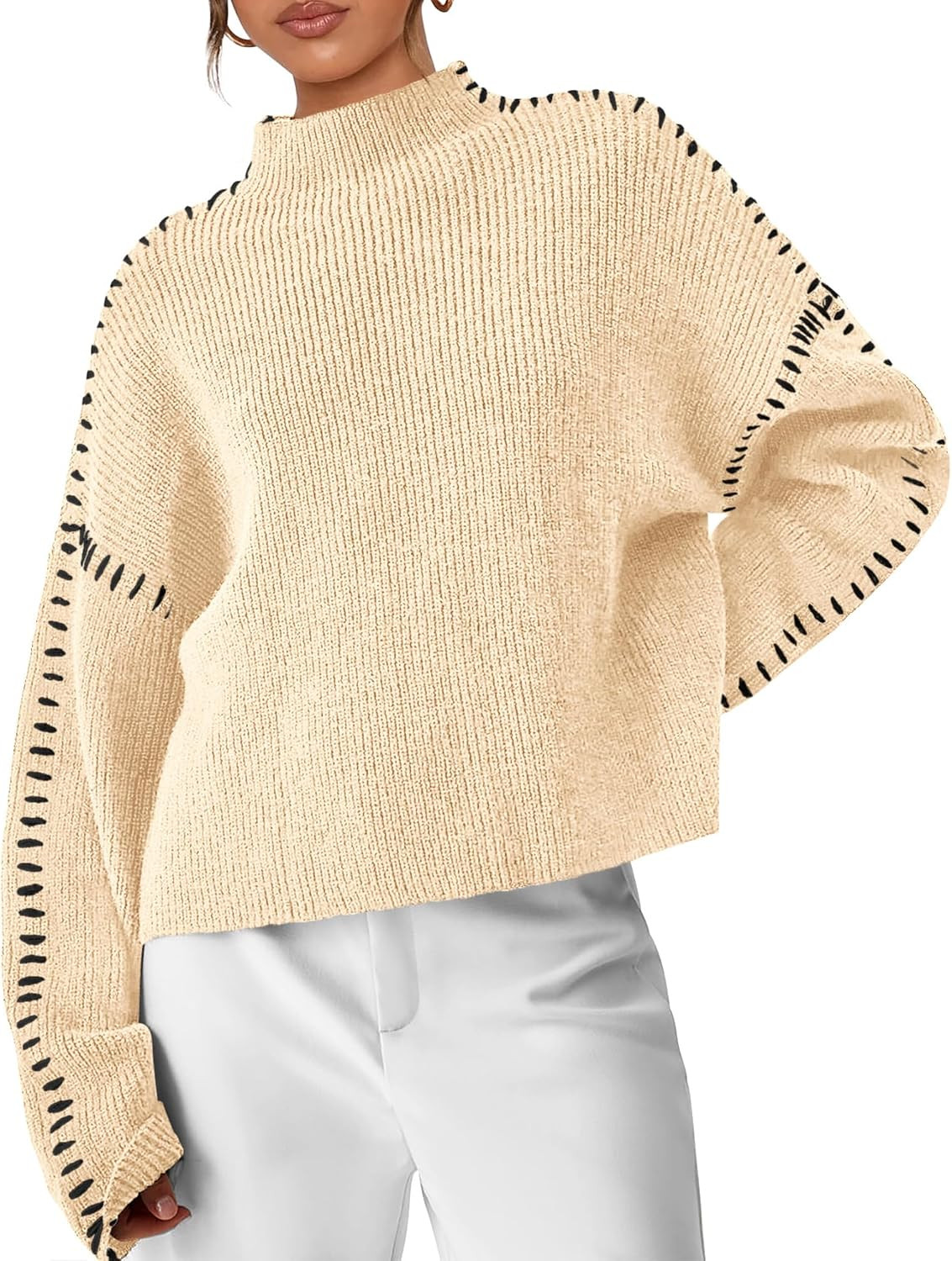 PRETTYGARDEN Womens Chunky Knit Oversized Pullover Sweaters | Amazon (US)