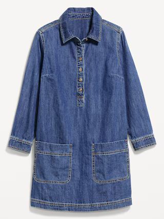 Jean Popover Shirt Dress | Old Navy (US)