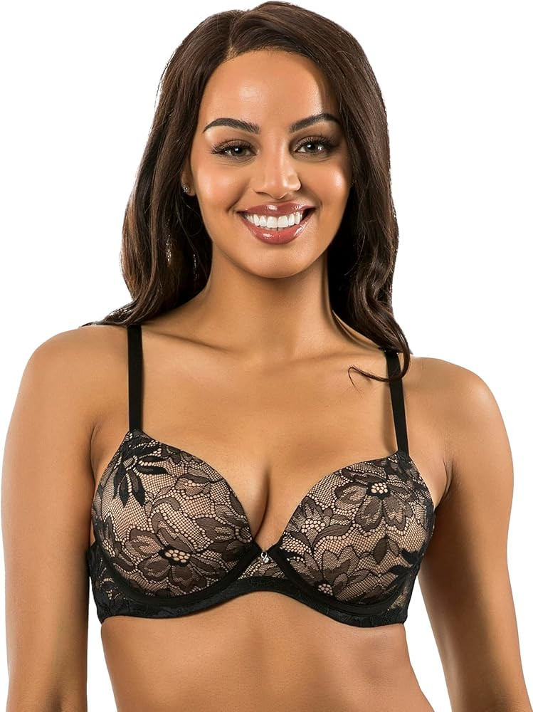 PARFAIT Luxlacy P2000 Women's Full Busted Lace Molded Padded Everyday Basic Wired T-Shirt Bra | Amazon (US)