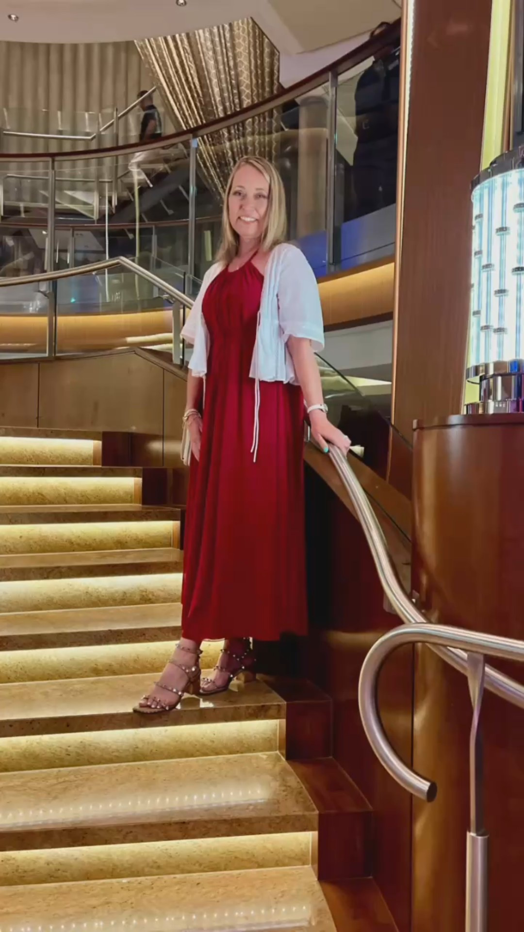 This elegant halter maxi dress is fully lined, has adjustable straps, pockets, and even a built in bra! Linked several maxi dresses from Shebird with built in bras 

Loved using this American Eagle tie front blouse as a pretty layer. Linked several options 

#LTKOver40 #LTKTravel #LTKFindsUnder100