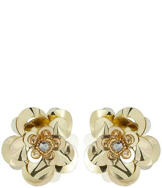 Milena Sequin Flower Statement Stud Earrings | Dillard's