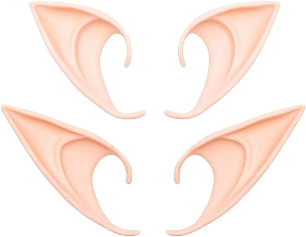 GREAT&LUCKY Cosplay Fairy Pixie Elf Ears - Soft Pointed Tips Anime Party Dress Up Costume Masquer... | Amazon (US)
