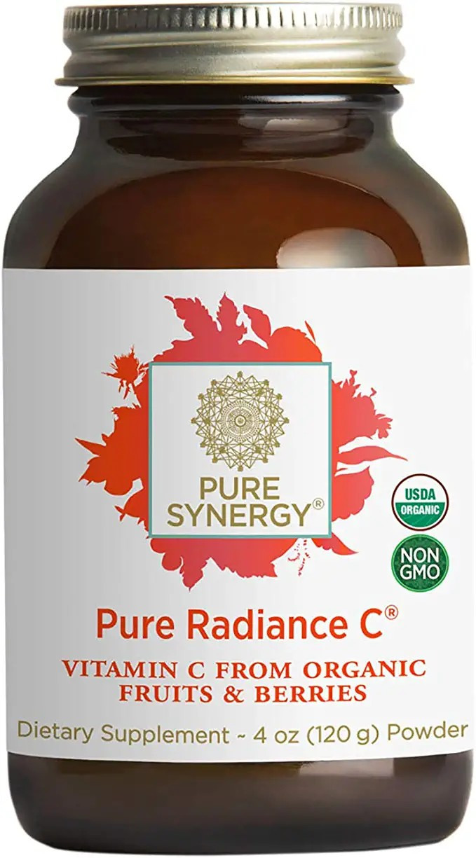 Pure Synergy Pure Radiance C | 4 oz Powder | USDA Organic | Non-GMO | Vegan | 100% Natural Vitami... | Amazon (US)