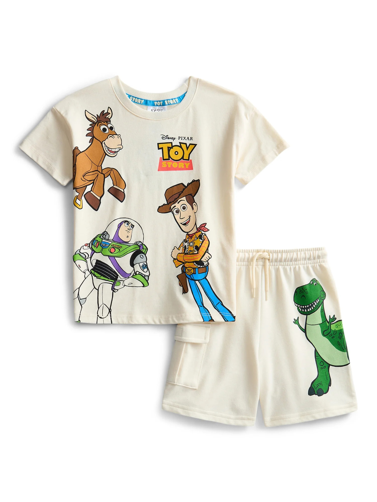 Toy Story Toddler Boy Short Sleeve Graphic Tee and Matching Shorts Set, 2-Piece, Sizes 12M-5T | Walmart (US)