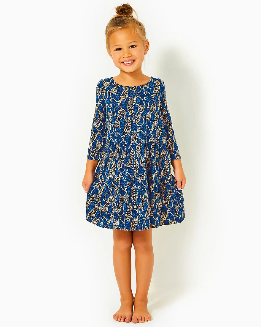 Girls Mini Geanna Dress | Splash of Pink - A Lilly Pulitzer Store