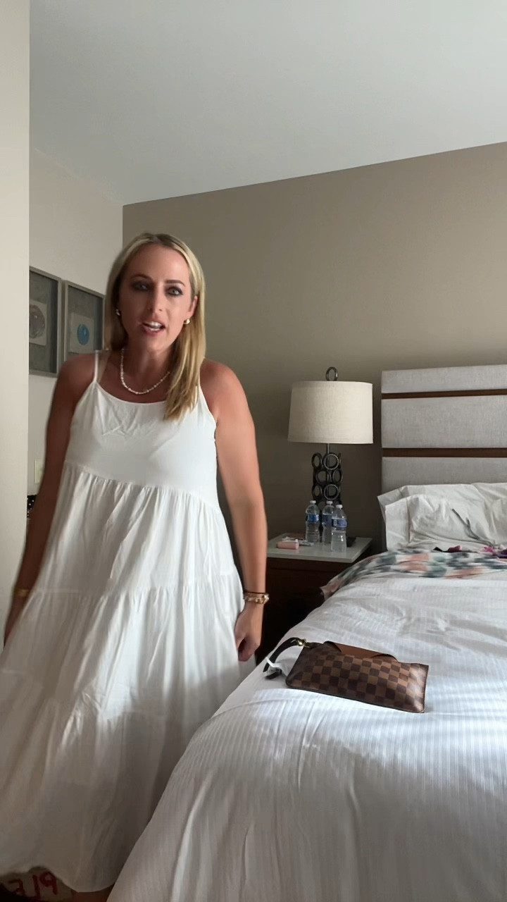 White maxi dress 

#LTKSeasonal #LTKunder50 #LTKunder100